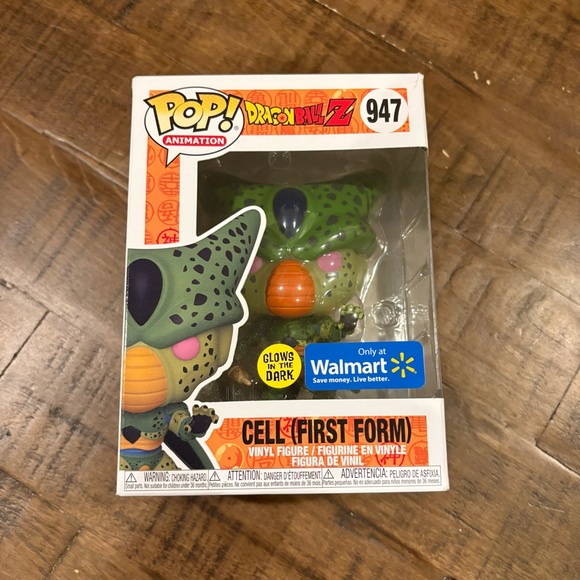 Funko Pop! Dragon Ball Cell (First Form) Glows GITD Walmart Exclusive #947 - Picture 1 of 7